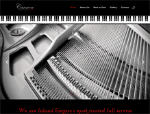Tablet Screenshot of cannonpianos.com